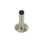 BUR-970SN-972SN Frelan Hardware Burlington Plain 75mm Wall Mounted Door Stop &lpar;Chamfered Rose&rpar; Satin Nickel