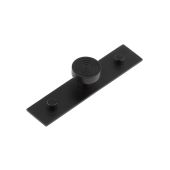 HOX-1130MB-5090MB Frelan Hardware Hoxton Murray Cupboard Knob 30mm on Plain Backplate Matt Black