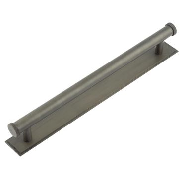 Click Here To Enlarge This Photo Of HOX-160DB-6060DB Frelan Hardware Hoxton Wenlock Cabinet Handle 224mm on Stepped Backplate Dark Bronze