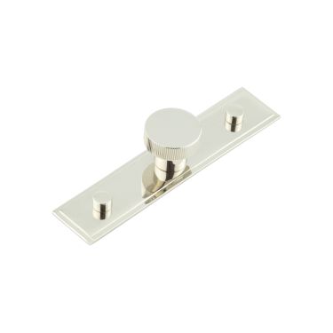 Click Here To Enlarge This Photo Of HOX-230PN-6090PN Frelan Hardware Hoxton Thaxted Cupboard Knob 30mm on Stepped Backplate Polished Nickel