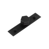 HOX-330MB-6090MB Frelan Hardware Hoxton Nile Cupboard Knob 30mm on Stepped Backplate Matt Black