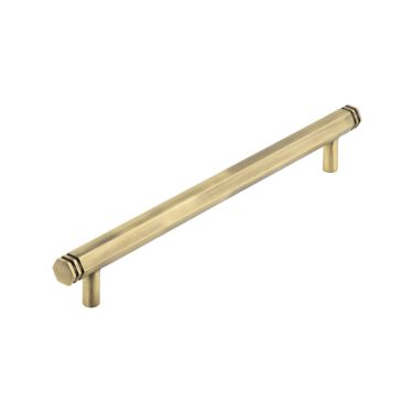 Click Here To Enlarge This Photo Of HOX360AB Frelan Hardware Hoxton Nile Cabinet Handle 224mm Antique Brass