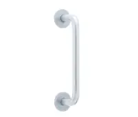 J1055 Frelan Hardware Jedo 225mm x 19mm D Shape Pull Handle Rose Fixing Satin Anodised Aluminium
