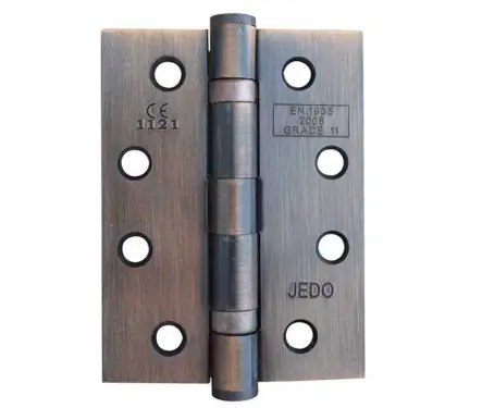 Click Here To Enlarge This Photo Of J8500BR Frelan Hardware Jedo Grade 11 &lpar;Mild Steel&rpar; Ball Bearing Hinges 102mm x 76mm x 3mm Bronze