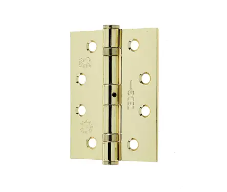Click Here To Enlarge This Photo Of J8500EB Frelan Hardware Jedo Grade 11 &lpar;Mild Steel&rpar; Ball Bearing Hinges 102mm x 76mm x 3mm Electro Brass