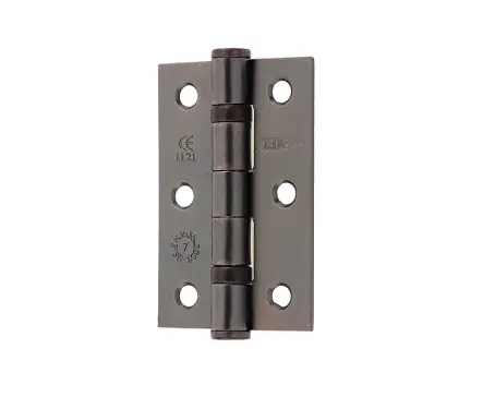 Click Here To Enlarge This Photo Of J8502BR Frelan Hardware Jedo Grade 7 &lpar;Mild Steel&rpar; Ball Bearing Hinges 76mm x 50mm x 2mm Bronze