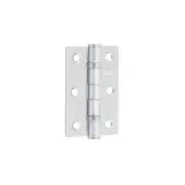 J8502SC Frelan Hardware Jedo Grade 7 &lpar;Mild Steel&rpar; Ball Bearing Hinges 76mm x 50mm x 2mm Satin Chrome