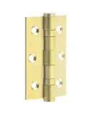 J9502SB Frelan Hardware Jedo Grade 7 &lpar;Stainless Steel&rpar; Ball Bearing Hinges 76mm x 50mm Satin Brass
