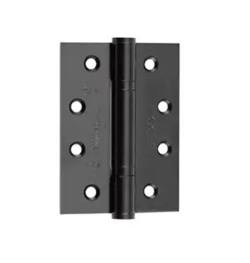 Click Here To Enlarge This Photo Of J9603BL Frelan Hardware Jedo Certifire Grade 13 &lpar;Stainless Steel&rpar; Polymer Bearing 3 Knuckle Hinges 102mm x 76mm x 3mm - Matt Black