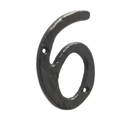 Click Here To Enlarge This Photo Of JAB15-6&9 Frelan Hardware Jedo Black Antique Door Numeral No&period;6&9