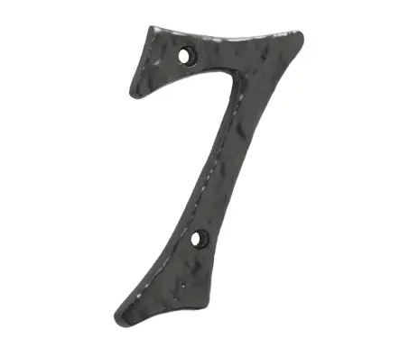 Click Here To Enlarge This Photo Of JAB15-7 Frelan Hardware Jedo Black Antique Door Numeral No&period;7
