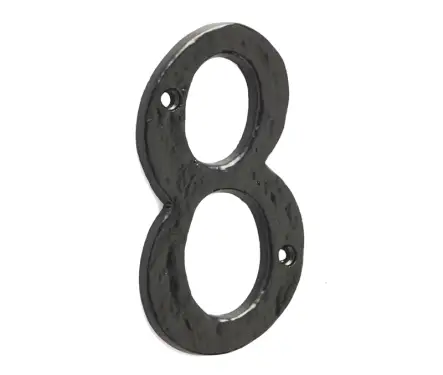 Click Here To Enlarge This Photo Of JAB15-8 Frelan Hardware Jedo Black Antique Door Numeral No&period;8