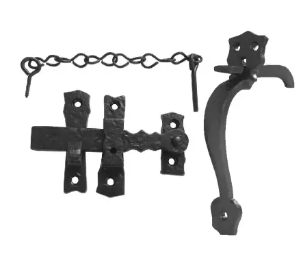 Click Here To Enlarge This Photo Of JAB30 Frelan Hardware Jedo Black Antique Gate Thumblatch 156mm