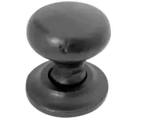 JAB86 Frelan Hardware Jedo Black Antique Round Cupboard Knob 32mm