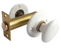JC17 Frelan Hardware Jedo Porcelain Turn & Release &lpar;Rack Bolt Supplied Separately&rpar; White