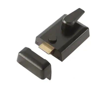 Click Here To Enlarge This Photo Of JL5021BL Frelan Hardware Jedo Standard Stile Night Latch 60mm Black