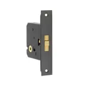 JL840DB Frelan Hardware Jedo Sliding Door Bathroom Lock &lpar;56mm Backset&rpar; Dark Bronze