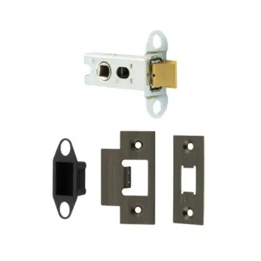 Click Here To Enlarge This Photo Of JL-HDT64AB Frelan Hardware Jedo Heavy Duty Tubular Latch 64mm Antique Brass