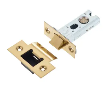 Click Here To Enlarge This Photo Of JL-HDT64PVD Frelan Hardware Jedo Heavy Duty Tubular Latch 64mm PVD Polished Brass