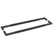 JMB11 Frelan Hardware Three One Six Diamond Back to Back Pull Handles 600mm x 25mm Matt Black &lpar;Marine G316 Stainless Steel&rpar;
