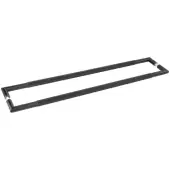 JMB20 Frelan Hardware Three One Six Diamond Back to Back Pull Handles 800mm x 25mm Matt Black &lpar;Marine G316 Stainless Steel&rpar;