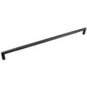 JMB21 Frelan Hardware Three One Six Linear Bolt Through Pull Handle 800mm x 25mm Matt Black &lpar;Marine G316 Stainless Steel&rpar;