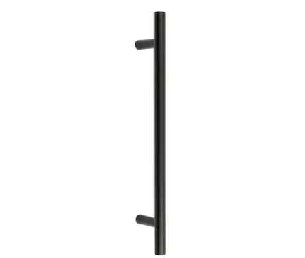 Click Here To Enlarge This Photo Of JMB219B Frelan Hardware Nero Matt Black Guardsman Pull Handle 400mm x 19mm x 300mm &lpar;Bolt Through&rpar;