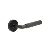 JMB401 Frelan Hardware Three One Six Diamond Knurled Door Lever Handles Matt Black &lpar;Marine G316 Stainless Steel&rpar;