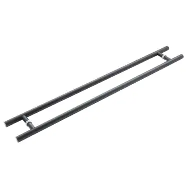 Click Here To Enlarge This Photo Of JMB521C Frelan Hardware Three One Six Guardsman Pull Handles 1200mm x 32mm x 1000mm &lpar;Back to Back&rpar; Matt Black