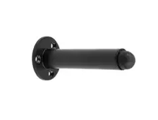 JMB9551B Frelan Hardware Nero Matt Black Wall Mounted Door Stop &lpar;No Rose&rpar;  on Rose 85mm