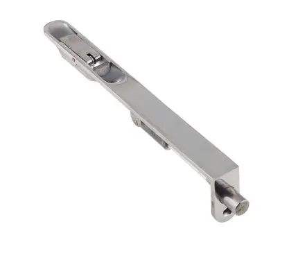 Click Here To Enlarge This Photo Of JPS52R Frelan Hardware Polished Stainless Steel Lever Action Flush Bolt &lpar;Radius Forend&rpar; 305mm x 20mm