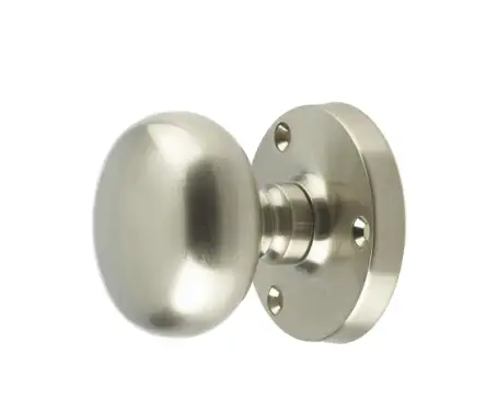 Click Here To Enlarge This Photo Of JV35SN Frelan Hardware Jedo Mushroom Mortice Door Knobs 60mm Diameter Satin Nickel