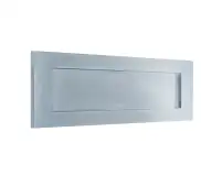 JV36BSC Frelan Hardware Jedo Plain Victorian Letter Plate 280mm x 90mm &lpar;239mm Centres&rpar; Satin Chrome