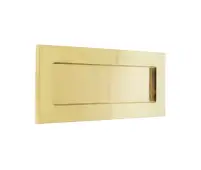 JV36SPB Frelan Hardware Jedo Plain Victorian Letter Plate 250mm x 76mm &lpar;225mm Centres&rpar; Polished Brass