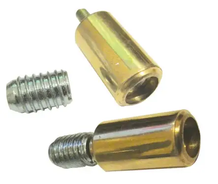 Click Here To Enlarge This Photo Of JV4201PB Frelan Hardware Jedo Locking Sash Stops Polished Brass