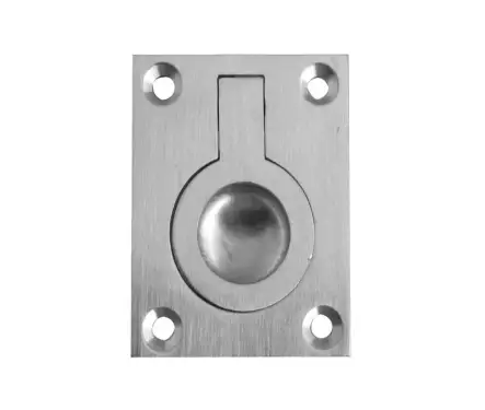 Click Here To Enlarge This Photo Of JV424BSC Frelan Hardware Jedo Flush Ring Pull 50x63mm Satin Chrome