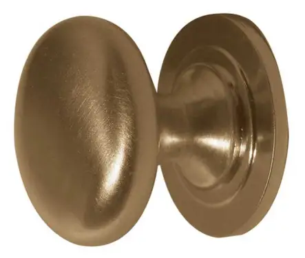 Click Here To Enlarge This Photo Of JV47BSB Frelan Hardware Jedo Traditional Cupboard Knob 32mm Satin Brass