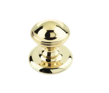 Click Here To Enlarge This Photo Of JV59PB Frelan Hardware Jedo Belgravia Centre Door Knob 66mm Polished Brass