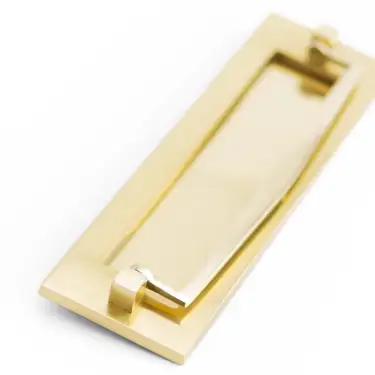 Click Here To Enlarge This Photo Of JV80PB Frelan Hardware Jedo Postal Knocker 250mm x 76mm &lpar;225mm centers&rpar; Polished Brass