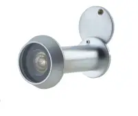 JV944SC Frelan Hardware Jedo 180 Degree Fire Rated Door Viewer to tit 35-55mm Doors Satin Chrome c&sol;w Intumescent