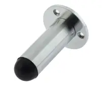 JV9551ASC Frelan Hardware Jedo Cylinder Wall Mounted Door Stop &lpar;No Rose&rpar;  on Rose 65mm Satin Chrome
