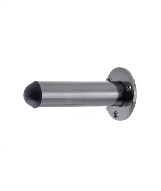 Click Here To Enlarge This Photo Of JV9551BDB Frelan Hardware Jedo Cylinder Wall Mounted Door Stop &lpar;No Rose&rpar;  on Rose 75mm Dark Bronze