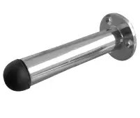JV9551BPC Frelan Hardware Jedo Cylinder Wall Mounted Door Stop &lpar;No Rose&rpar;  on Rose 75mm Polished Chrome