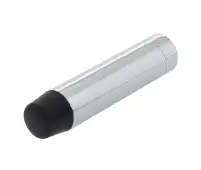 JV9559APC Frelan Hardware Jedo Cylinder Wall Mounted Door Stop &lpar;No Rose&rpar;  without Rose 70mm Polished Chrome