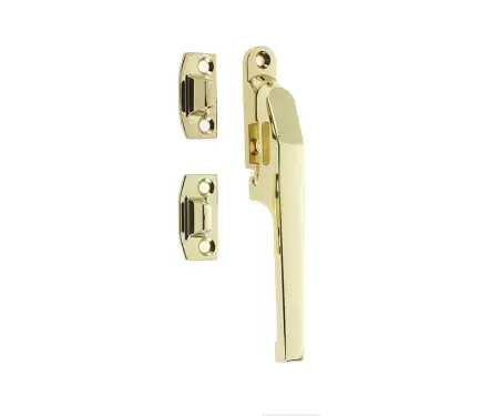 Click Here To Enlarge This Photo Of JW78PB Frelan Hardware Jedo Modern Non Lockable Casement Fastener 124mm Polished Brass