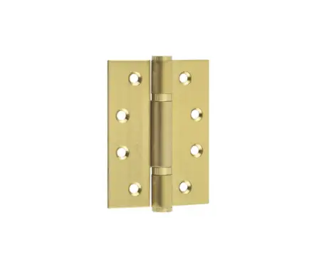 Click Here To Enlarge This Photo Of J9603SB Frelan Hardware Certifire Grade 13 &lpar;Stainless Steel&rpar; 3 Knuckle Polymer Bearing Hinges 102mm x 76mm x 3mm Satin Brass