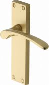 V4113-SB Heritage Brass Door Handle Lever Latch Sophia Design Satin Brass Finish
