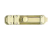 JV179BPB Frelan Hardware Jedo Contract Door Bolt 205mm x 40mm Polished Brass