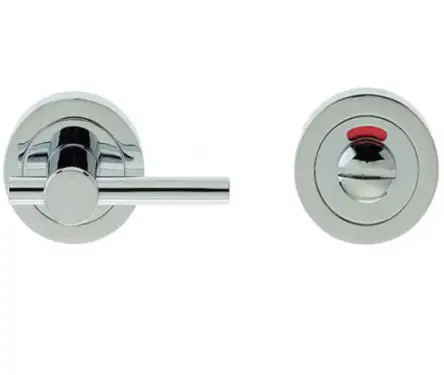 Click Here To Enlarge This Photo Of JV2888PC Frelan Hardware Jedo Designer Easy Turn & Release 50mm Round Rose with Indicator Polished Chrome