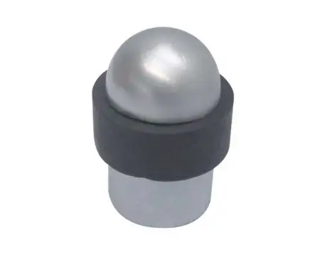 Click Here To Enlarge This Photo Of JV9560SC Frelan Hardware Jedo Dome Topped Floor Mounted Door Stop &lpar;No Rose&rpar;  48x28mm Satin Chrome